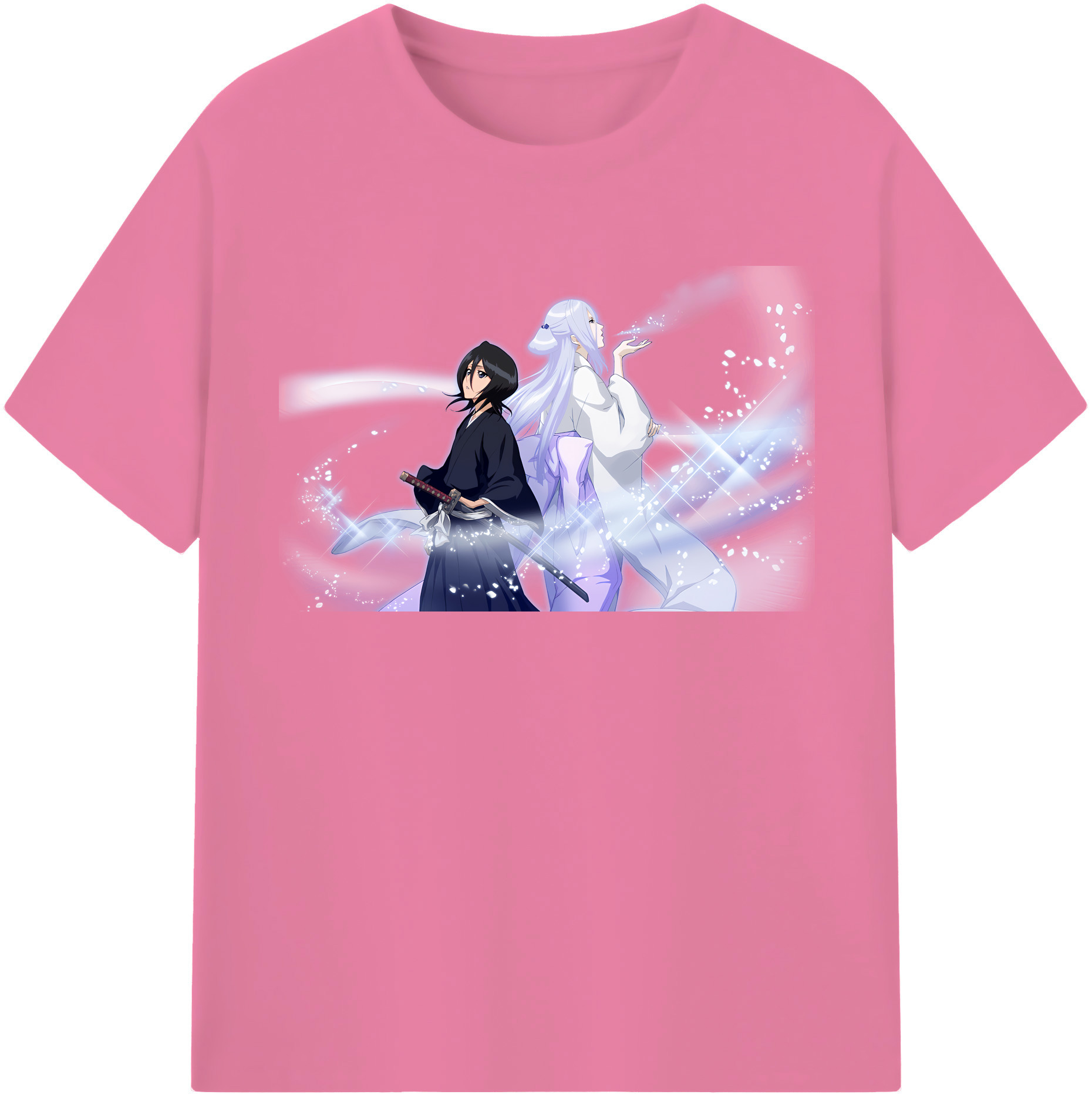 （画像用） ブリーチ 朽木ルキア BLEACH Kuchiki Rukia 綿100％半袖Tシャツ（フロントプリント）